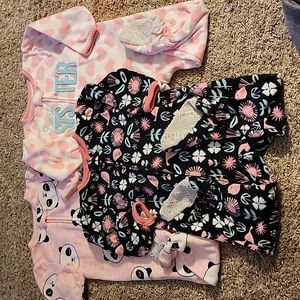 Lot of footie pajamas